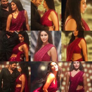 Priya Anand Ravishing in red pretty Saree for Indru Vantha Song From Kasethan Kadavulada