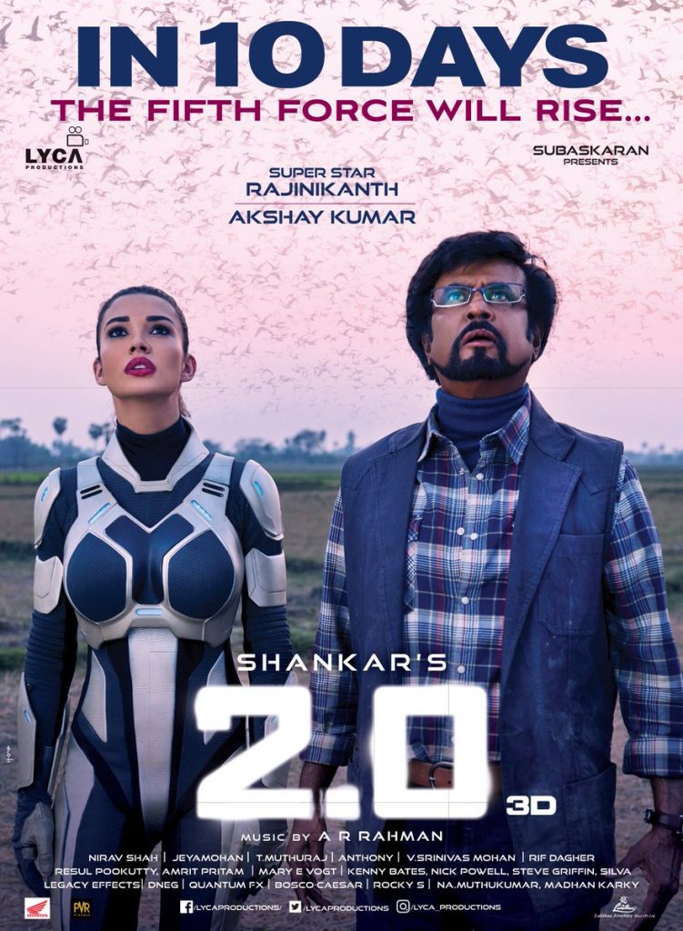 SuperstarRajinikanth looking all glossy and glitzy in 2Point0